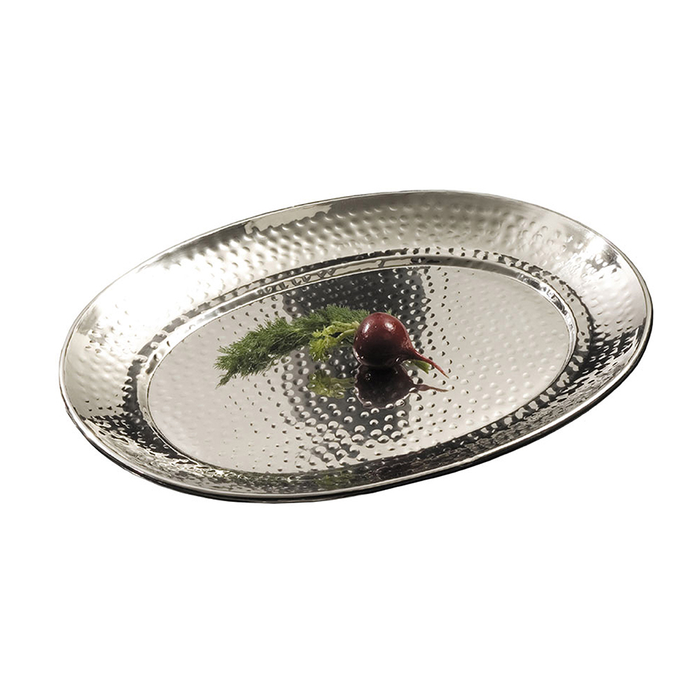 OVAL HAMMERED TRAY 15'X11