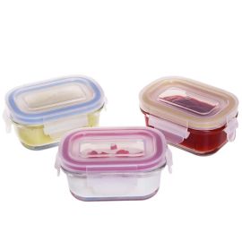 6pc Mini Storage Round Glass Set , 5oz