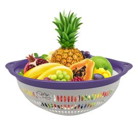 PLASTIC COLANDER  ASST COLOR, 72pc/CS