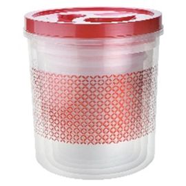 5PCS FLORAL QUEEN CONTAINER SET, 24sets/cs