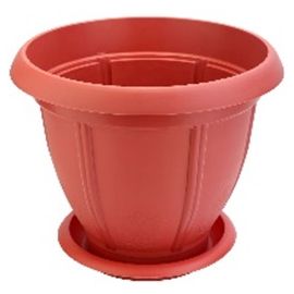 FLOWER POT NO.1 WITH PLATE 5.5" TERRACOTTA