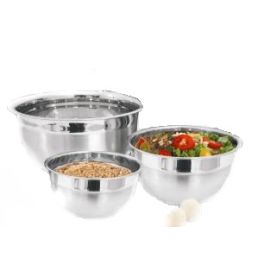 3pc Deep (German) Bowl 18-22-26cm