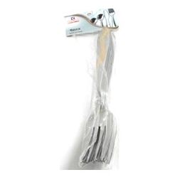 6pc S/S Fork W/Gold Inlay