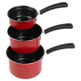 3pc Nonstick Sauce Pan Set 14-16-18cm 
