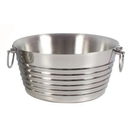 Party Tub Ribbed Shiny 19x9" (47x23cm)