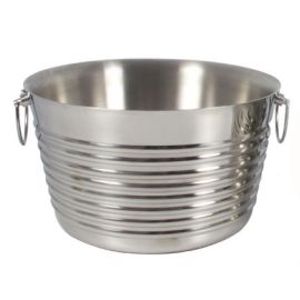 Party Tub Ribbed Shiny 15x7" (38x18cm)