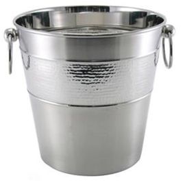 Champagne Cooler 20.3cm/ 8" Hammered, Mirror Design