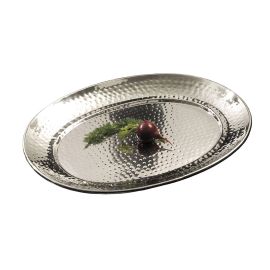 OVAL HAMMERED TRAY 15'X11"