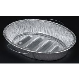 Aluminum Oval Roaster Pan W/Handle