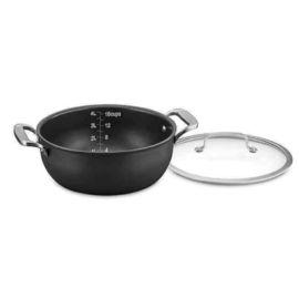 CUISINART DS INDUCTION HARD ANODIZED DUTCH OVEN W/GLASS LID 5QT