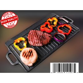 PRE-SEASONED CAST IRON  GRIDDLE REVERSIBLE 9X21