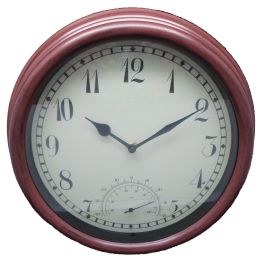 Water Proof  Clock 12" W/Thermometer  (water proof) 