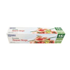 13CT DOUBLE ZIPPER  BAGS GALLON